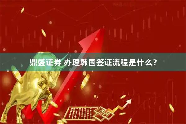 鼎盛证券 办理韩国签证流程是什么？