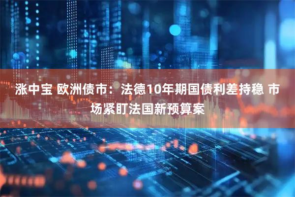 涨中宝 欧洲债市：法德10年期国债利差持稳 市场紧盯法国新预算案