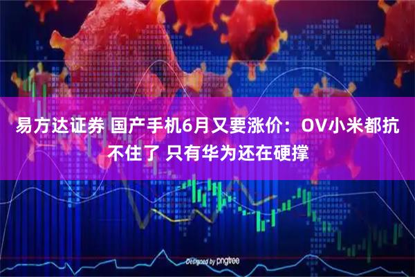 易方达证券 国产手机6月又要涨价：OV小米都抗不住了 只有华为还在硬撑